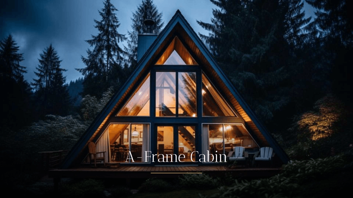 TEXO prefab A-frame cabin design